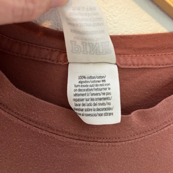 VS Pink Rust & Pink Floral Logo Graphic Long Sleeve Tee XS - Picture 6 of 6